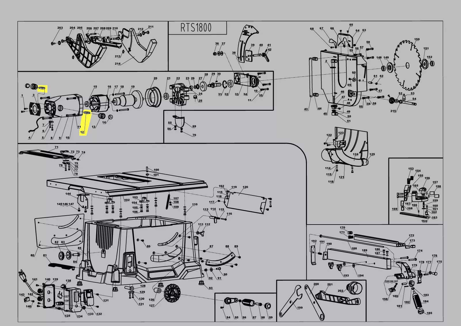 jeu de balais charbon réf. 5131032527 Ryobi